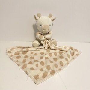 Bon Bebe Baby Giraffe Lovey Security Blanket Plush Cuddle Toy Spots Soft